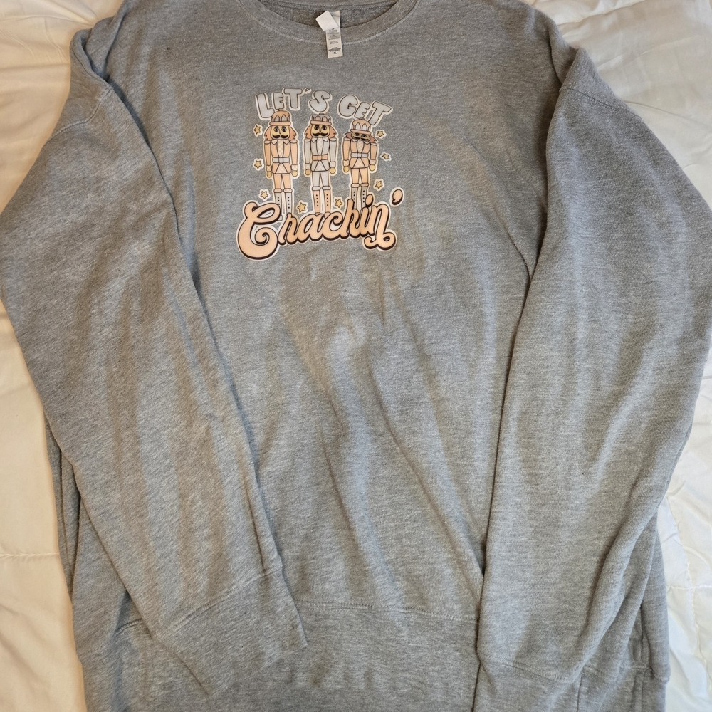 Gray Graphic Men's Sweater